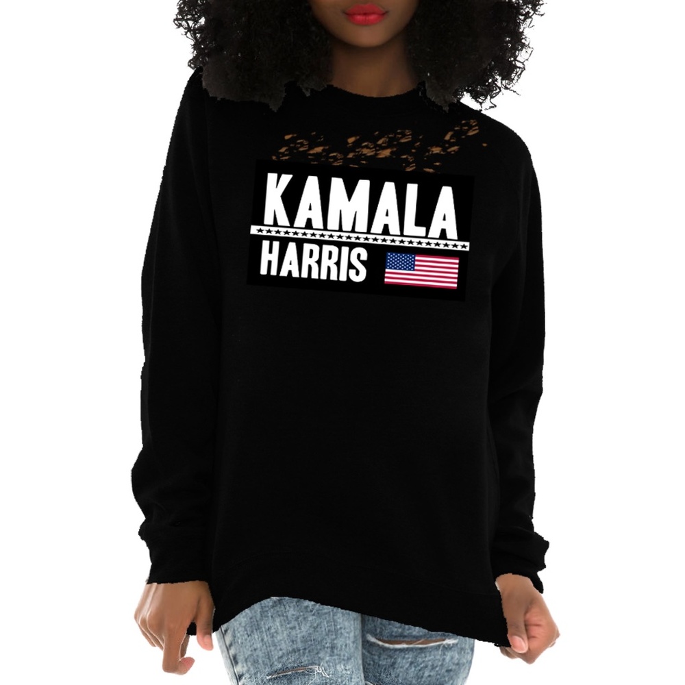 Black Kamala Harris campaign sweatshirt